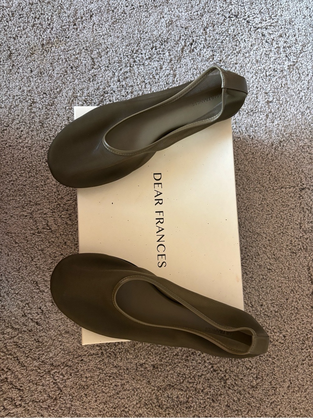 Dear Frances Olive Ballet Flats
